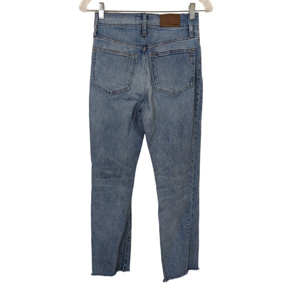 Madewell The Perfect Vintage Crop Jean high rise raw hem size 25‎ - Picture 2 of 9